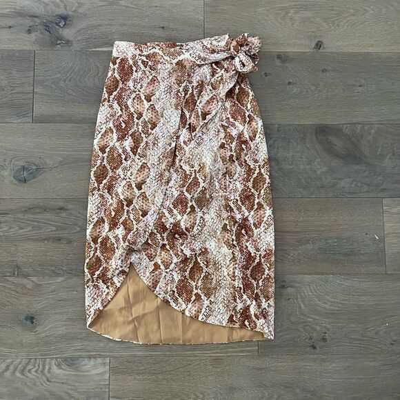 NWOT House of Harlow X REVOLVE Avani Skirt in Cinnamon Brown Size XXS - Picture 3 of 7